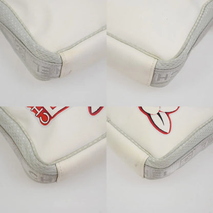 Chanel Travel Line Nylon, White, Nylon, Shoulder Bag