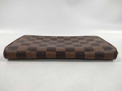 Louis Vuitton Zippy Organizer Damier Ebene, Brown, Canvas, Wallet