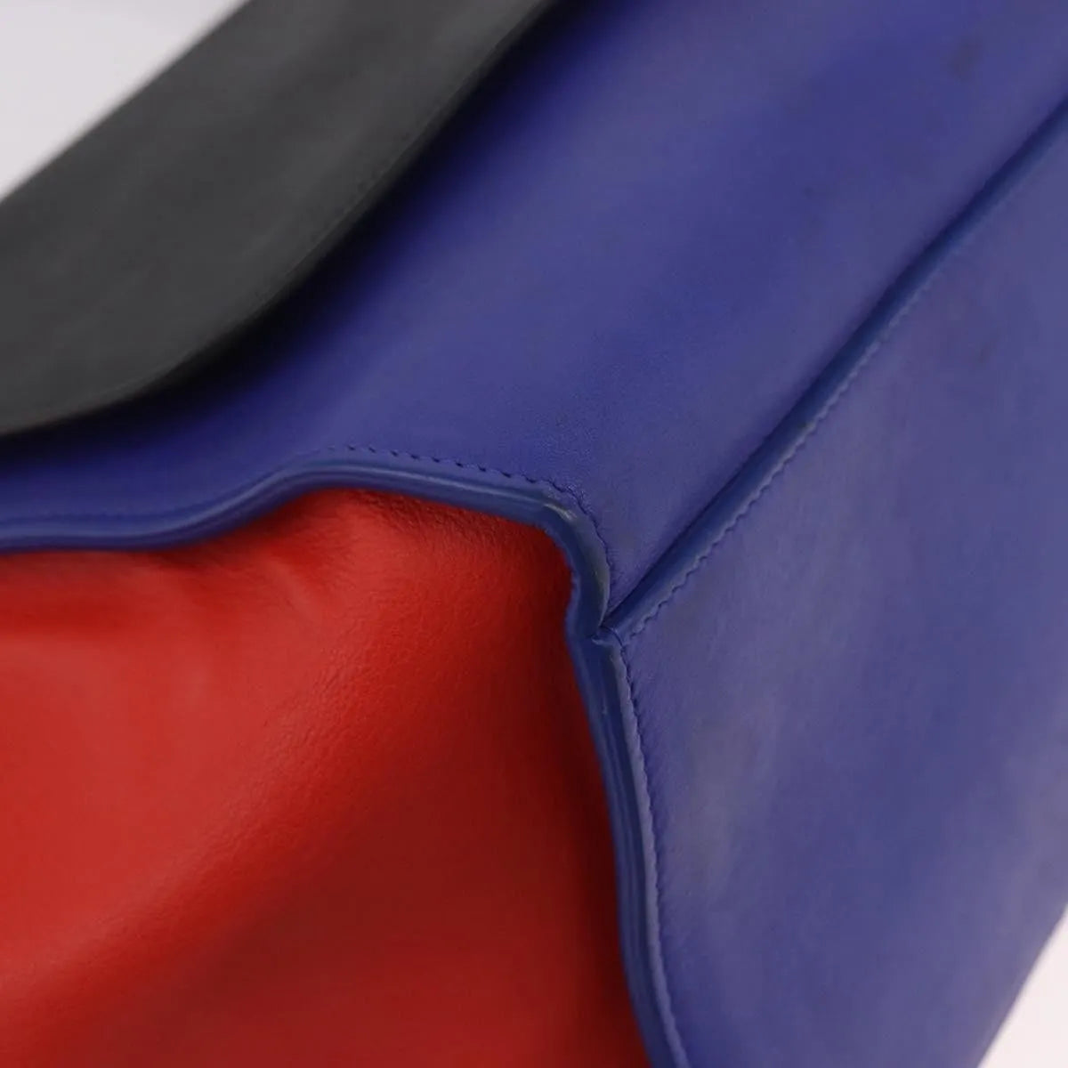 Celine Trapeze Leather with Suede, Multicolour, Leather, Handbag