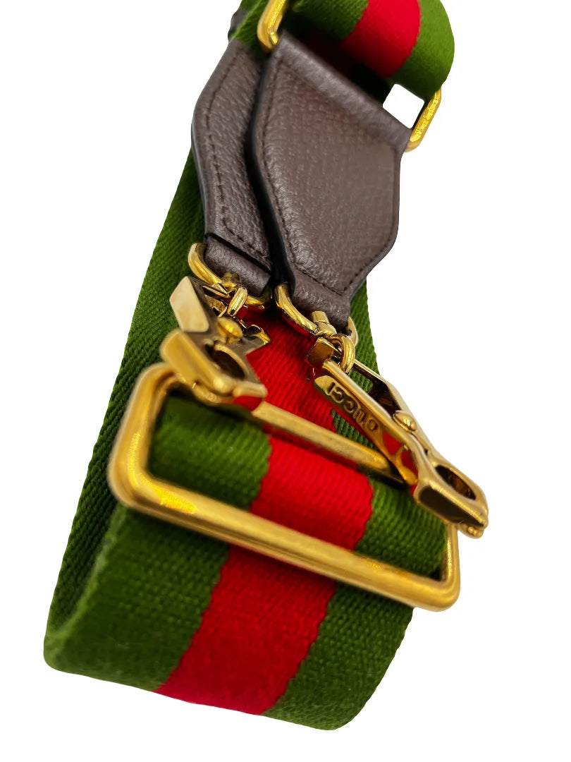 Gucci Web Shoulder Strap Canvas, Multicolour, Canvas, Straps