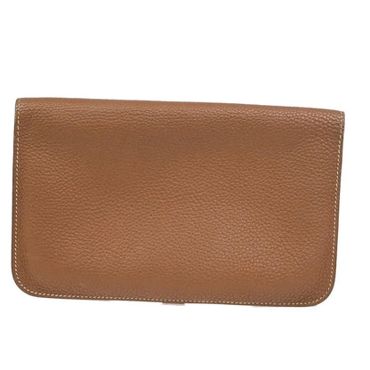 Hermes Dogon Duo Combined Leather, Brown, Leather, Wallet
