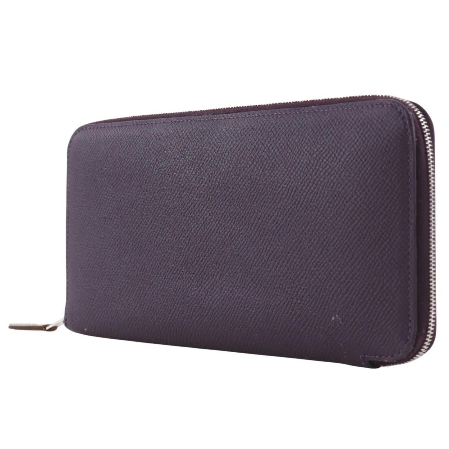 Hermes Azap Zip Around Epsom, Purple, Leather, Wallet