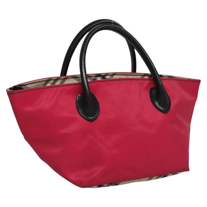 Burberry Blue Label Nylon, Pink, Nylon, Tote Bag