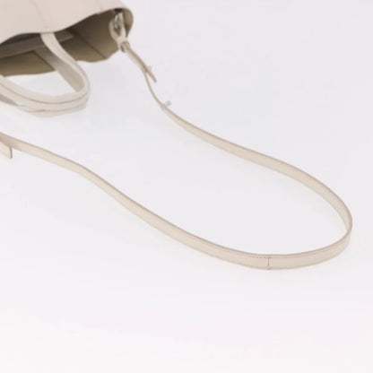 Celine Vertical Bi-Cabas Tote Leather, White, Leather, Tote Bag