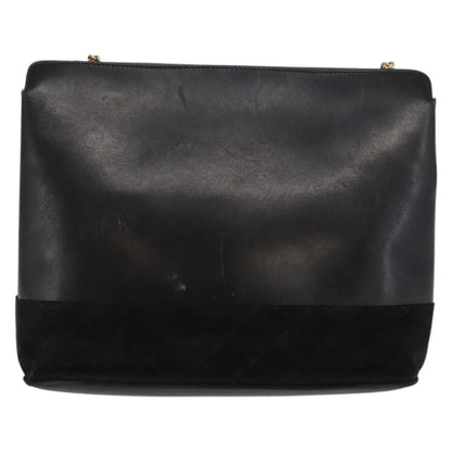 Salvatore Ferragamo Vintage Leather, Black, Leather, Shoulder Bag