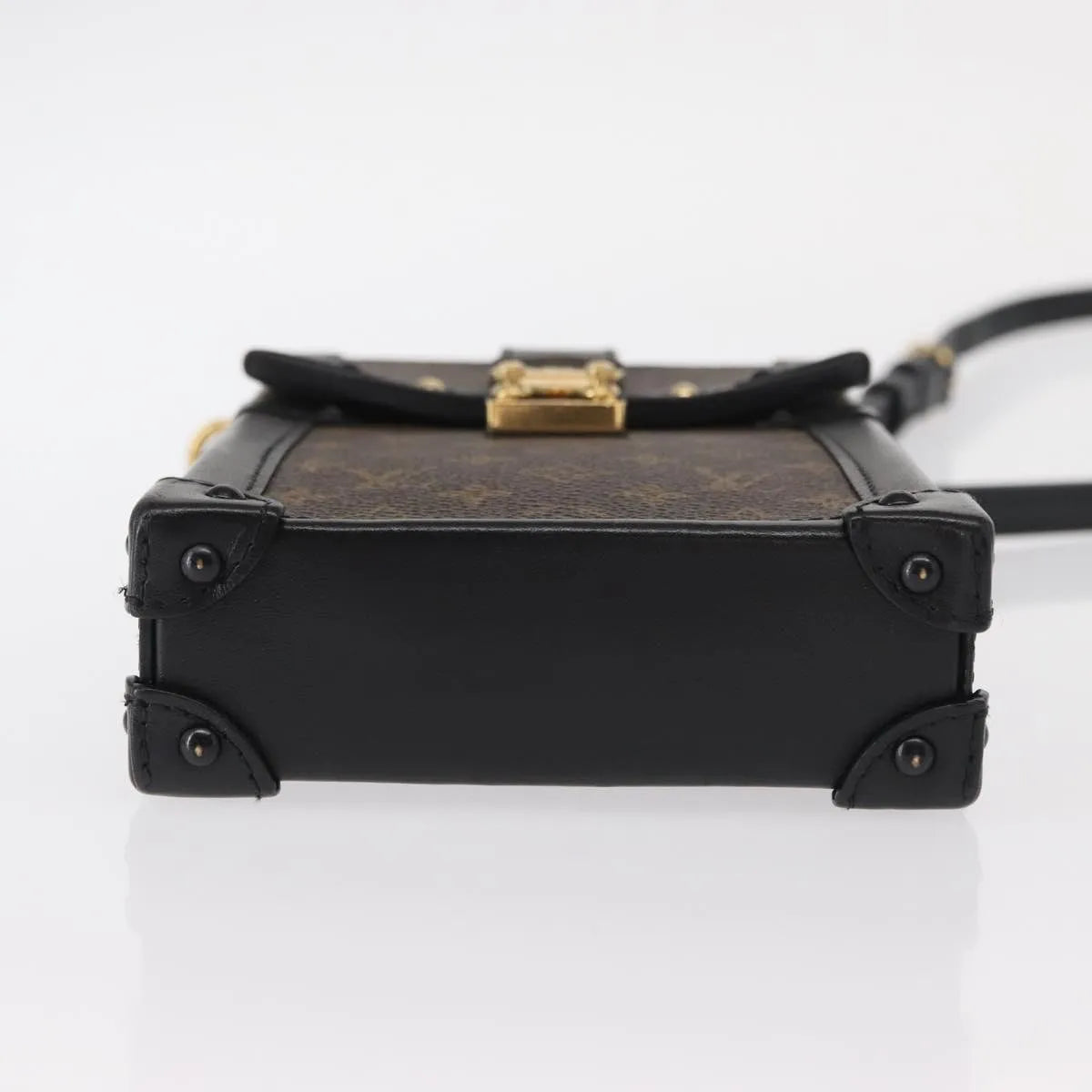Louis Vuitton Vertical Trunk Pochette Monogram Canvas, Brown, Canvas, Clutch