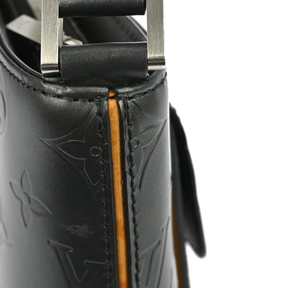 Louis Vuitton Mat Allston Monogram Vernis, Black, Leather, Shoulder Bag