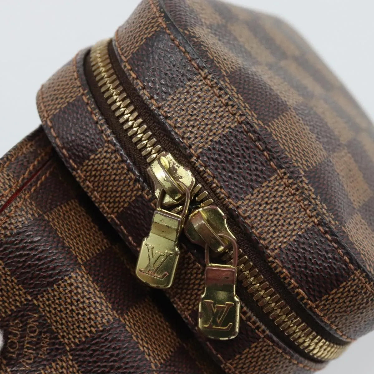 Louis Vuitton Geronimos Waist Damier, Brown, Canvas, Shoulder Bag
