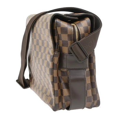 Louis Vuitton Naviglio Damier, Brown, Canvas, Shoulder Bag