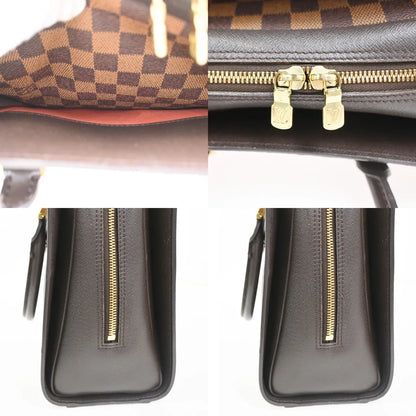 Louis Vuitton Triana Damier, Brown, Leather, Handbag