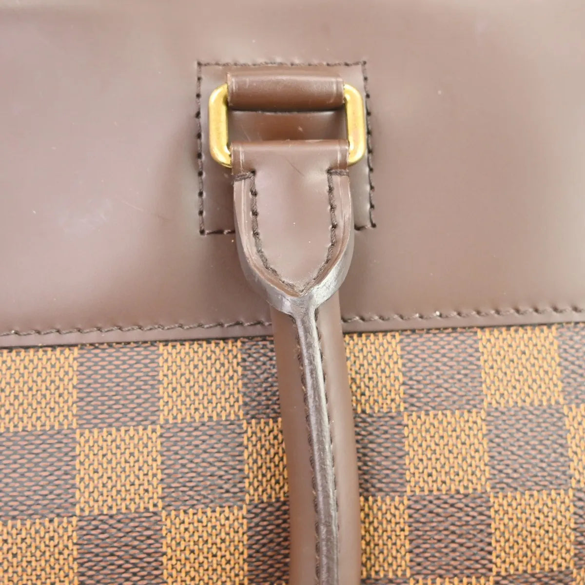 Louis Vuitton Greenwich Damier, Brown, Canvas, Handbag