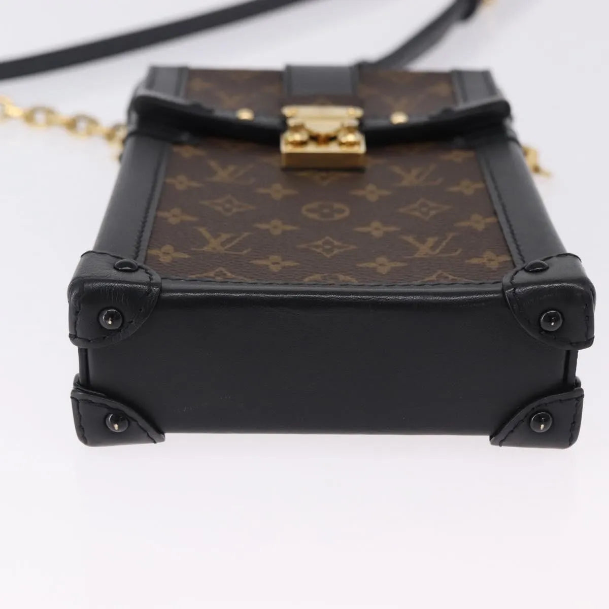Louis Vuitton Vertical Trunk Pochette Monogram Canvas, Brown, Canvas, Clutch
