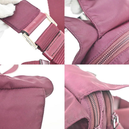 Prada Messenger Printed Tessuto, Red, Nylon, Crossbody Bag
