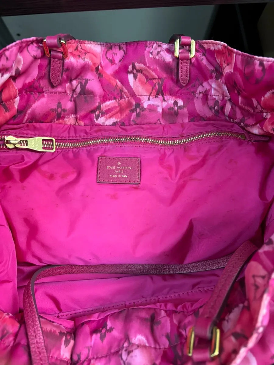 Louis Vuitton Noefull Ikat Nylon, Pink, Nylon, Shoulder Bag
