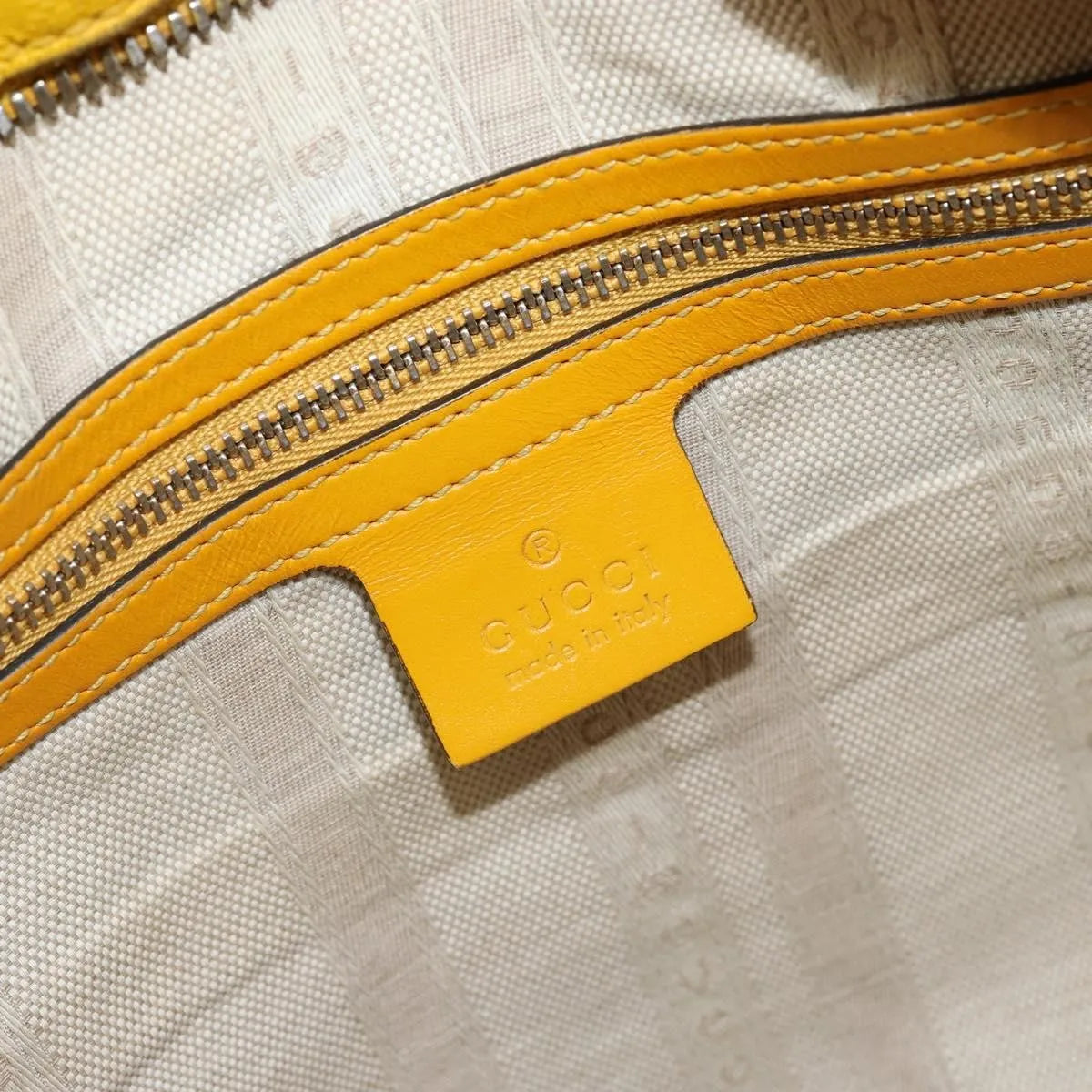 Gucci Bright Top Handle Diamante Leather, Yellow, Leather, Handbag
