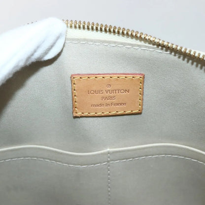 Louis Vuitton Alma Monogram Vernis, Beige, Patent Leather, Handbag