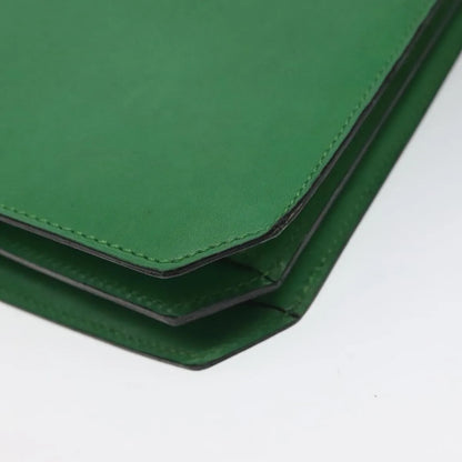 Celine vintage Leather, Green, Leather, Handbag