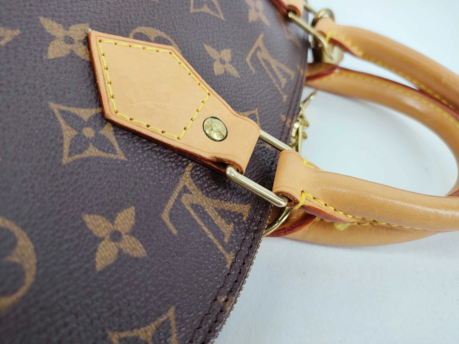 Louis Vuitton Vintage Alma Monogram Canvas, Brown, Canvas, Handbag