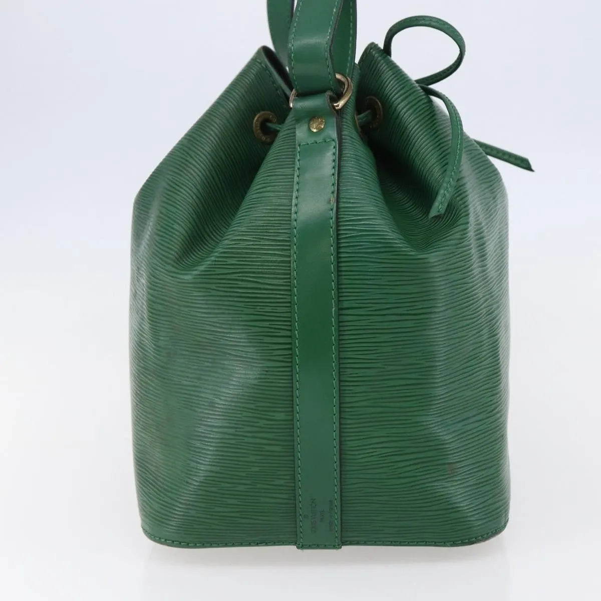 Louis Vuitton Petit Noe Epi Leather, Green, Leather, Shoulder Bag