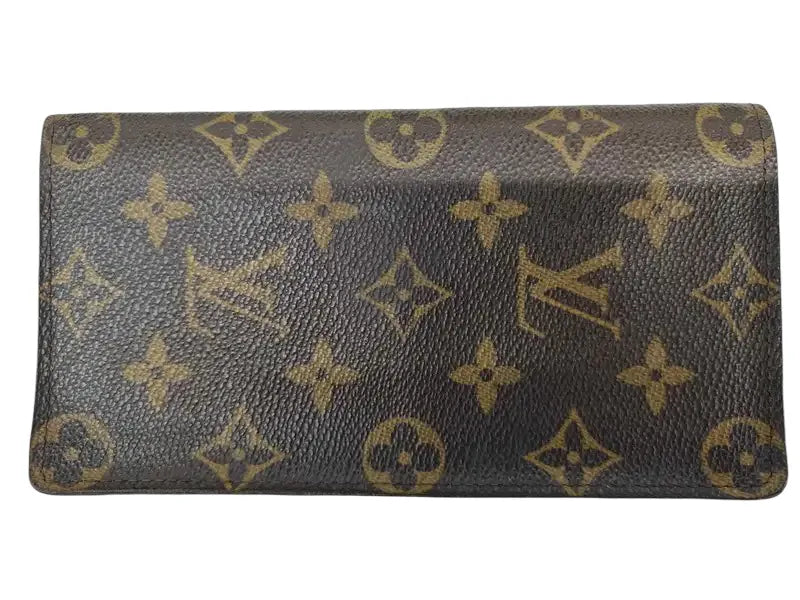Louis Vuitton Long Wallet Bifold monogram canvas, Brown, Canvas, Wallet