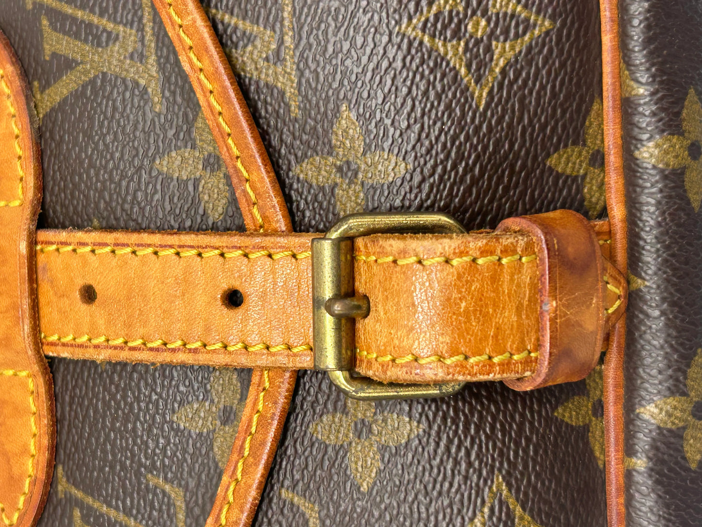 Louis Vuitton Saumur Monogram Canvas, Brown, Canvas, Shoulder Bag