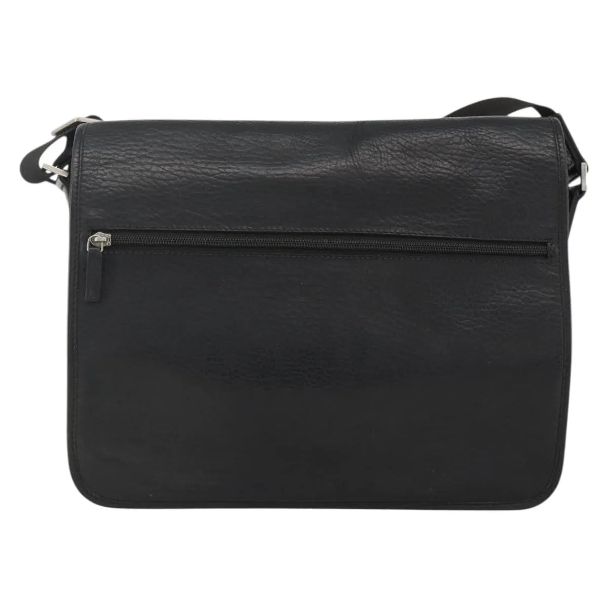 Salvatore Ferragamo Vintage Leather, Black, Nylon, Shoulder Bag
