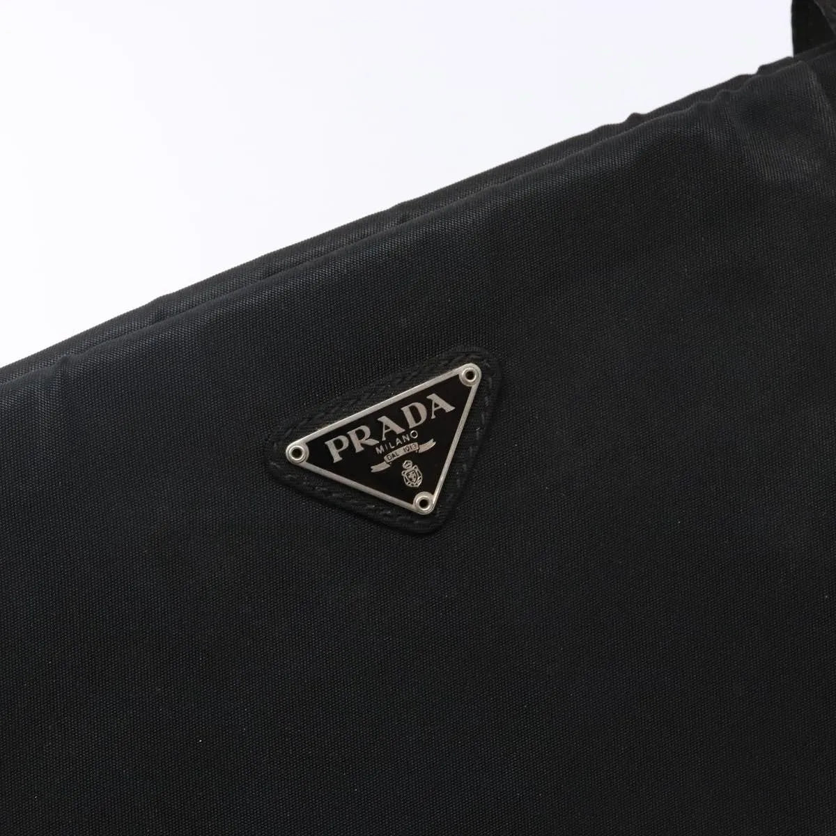 Prada cabas tessuto nylon, Black, Nylon, Handbag