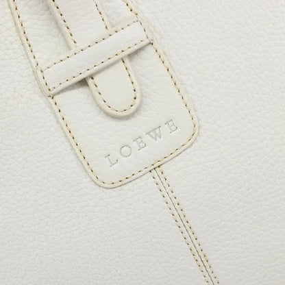 Loewe Senda Leather, White, Leather, Handbag