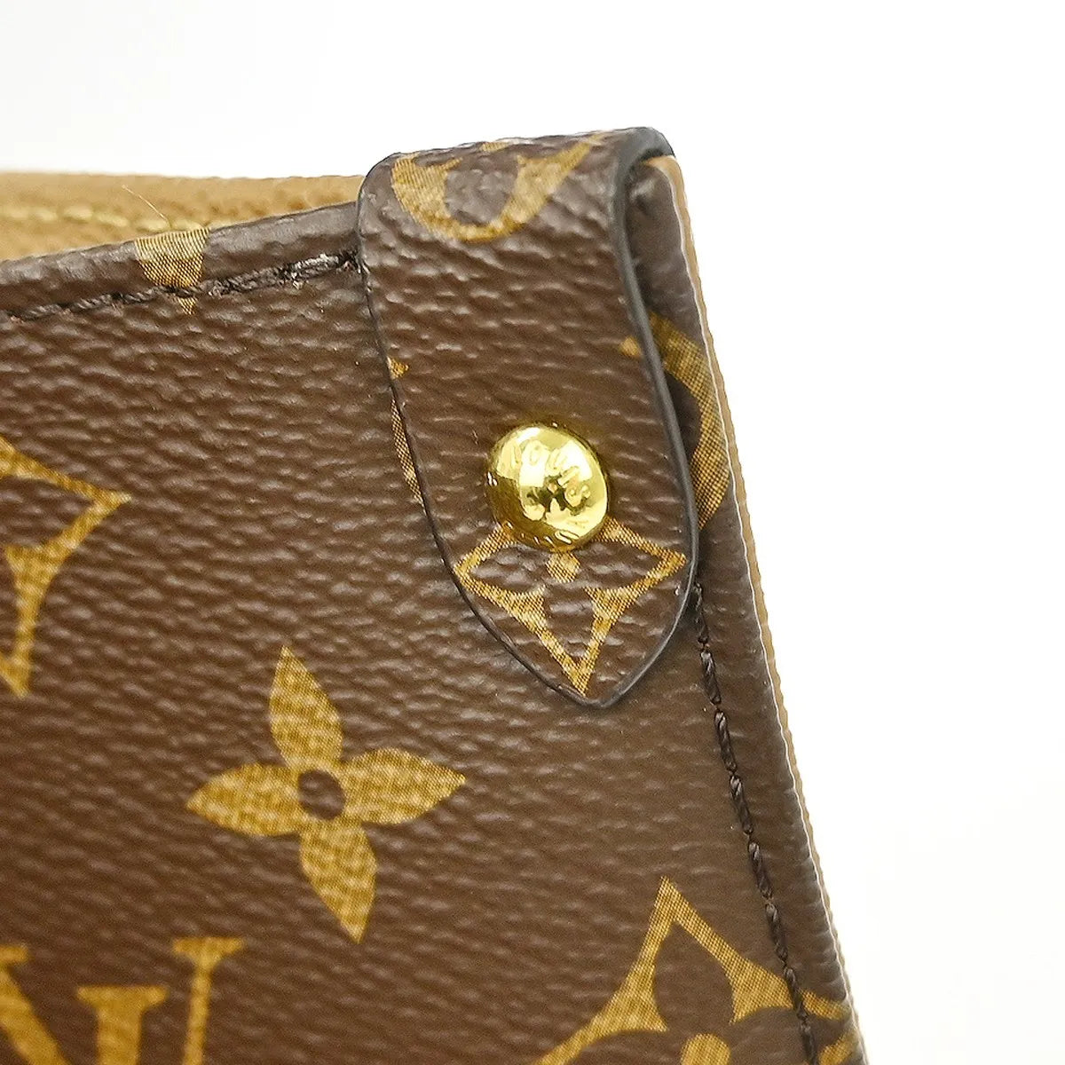 Louis Vuitton OnTheGo Monogram, Brown, Canvas, Tote Bag