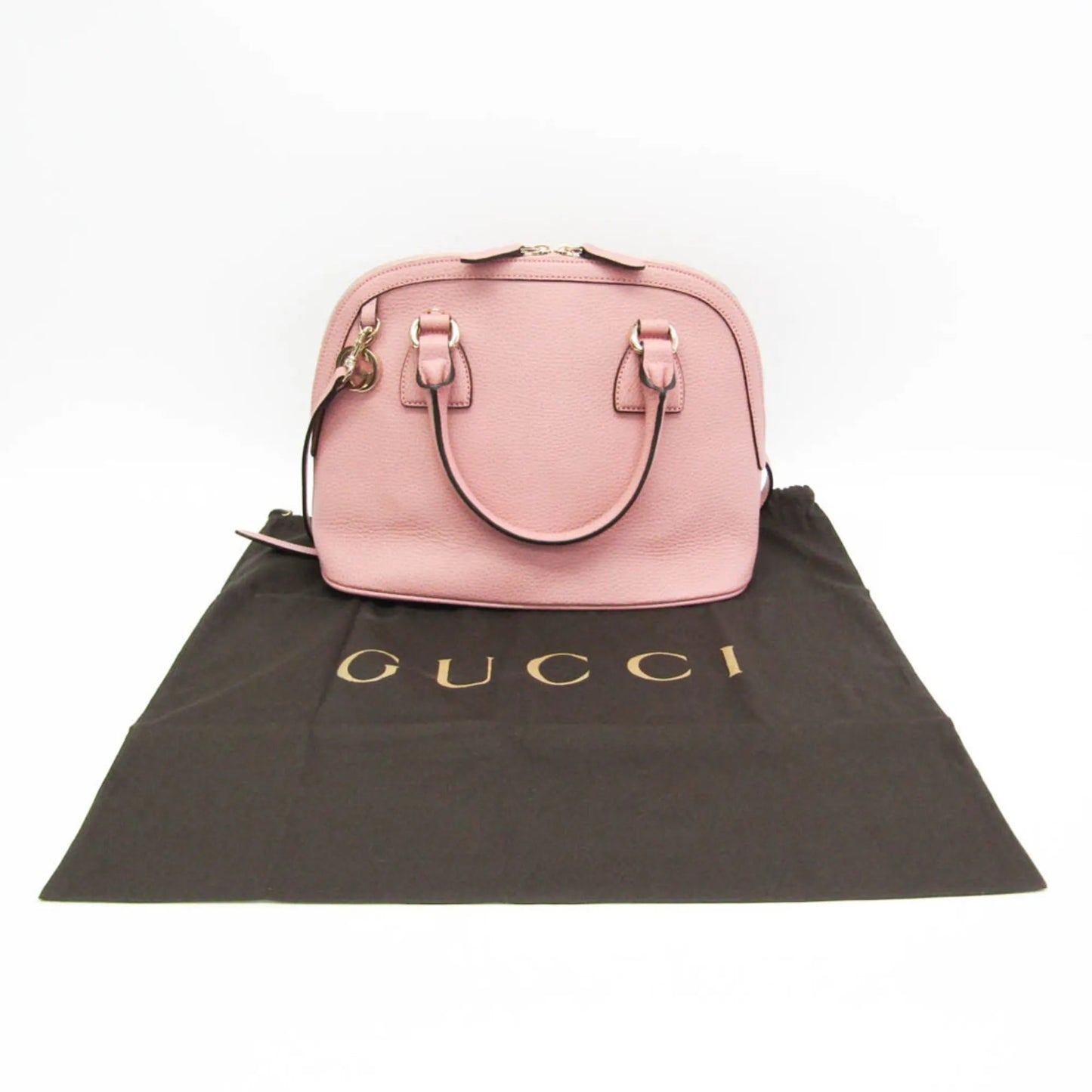 Gucci Convertible Dome Satchel Leather, Pink, Leather, Handbag
