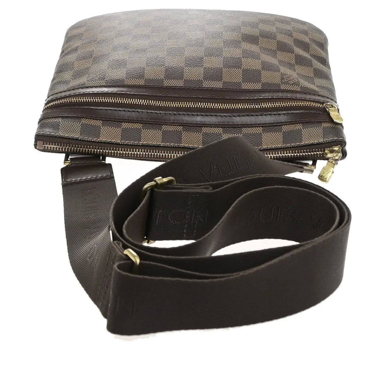 Louis Vuitton Bosphore Pochette Damier, Brown, Canvas, Shoulder Bag