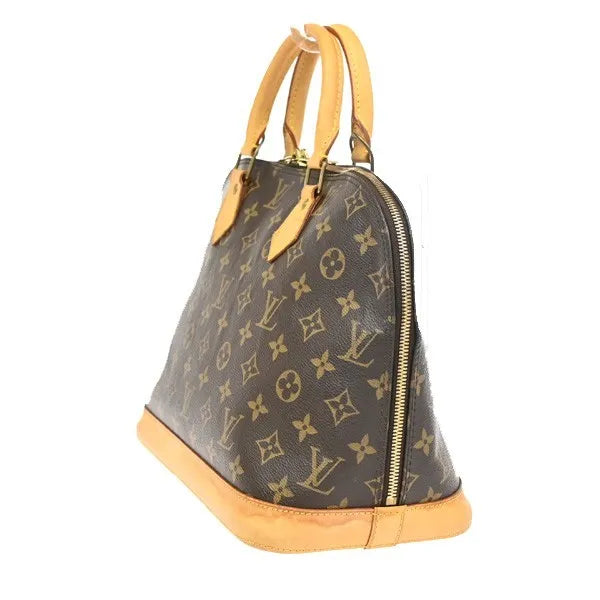 Louis Vuitton Vintage Alma Monogram Canvas, Brown, Canvas, Handbag