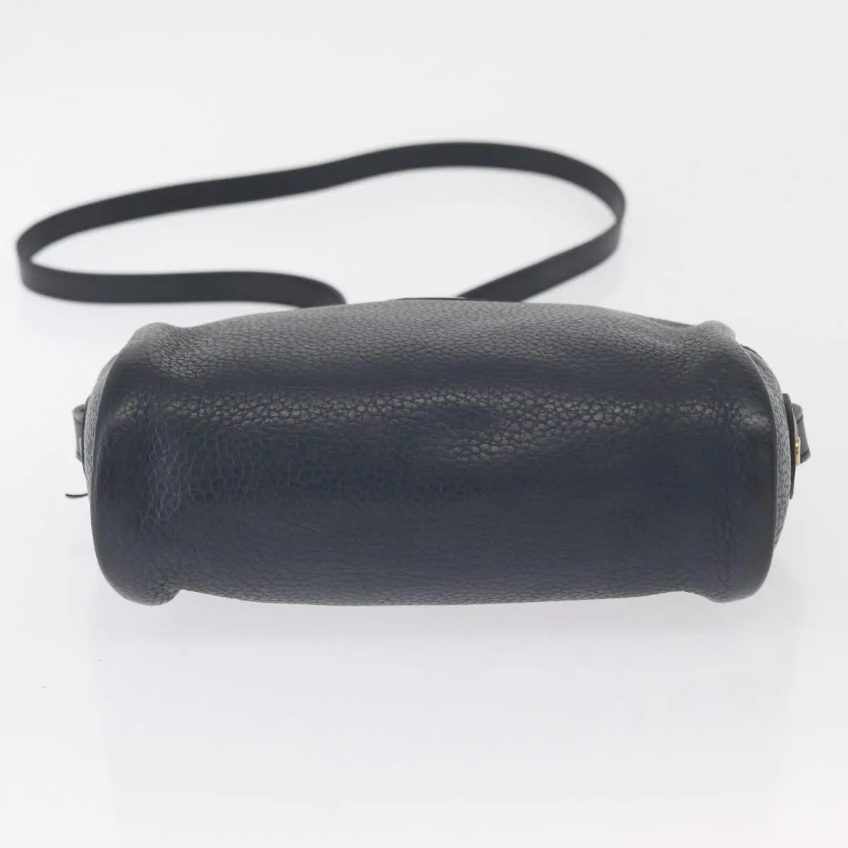 Christian Dior Vintage CD Logo Leather, Navy, Leather, Shoulder Bag