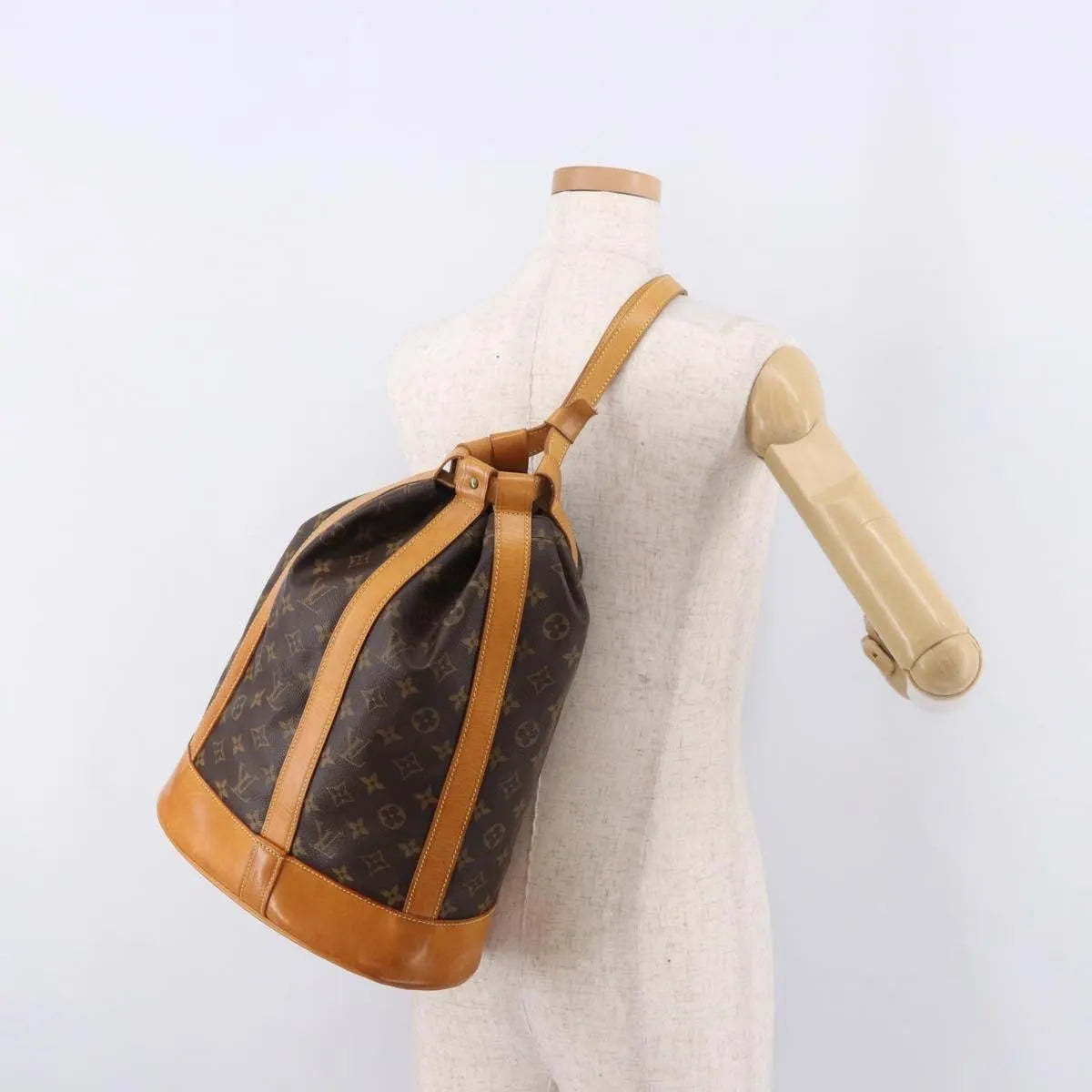 Louis Vuitton Randonnee Monogram Canvas, Brown, Canvas, Shoulder Bag