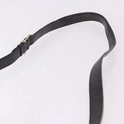 Celine Vintage Circle Logo Leather, Black, Leather, Shoulder Bag