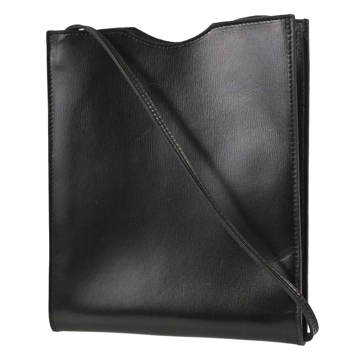 Hermes Onimaitou Pochette Box Calf, Black, Leather, Clutch