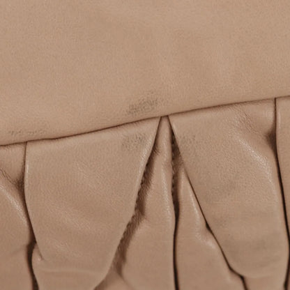 Miu Miu Madras Convertible Lock Tote Leather, Pink_gold, Leather, Handbag