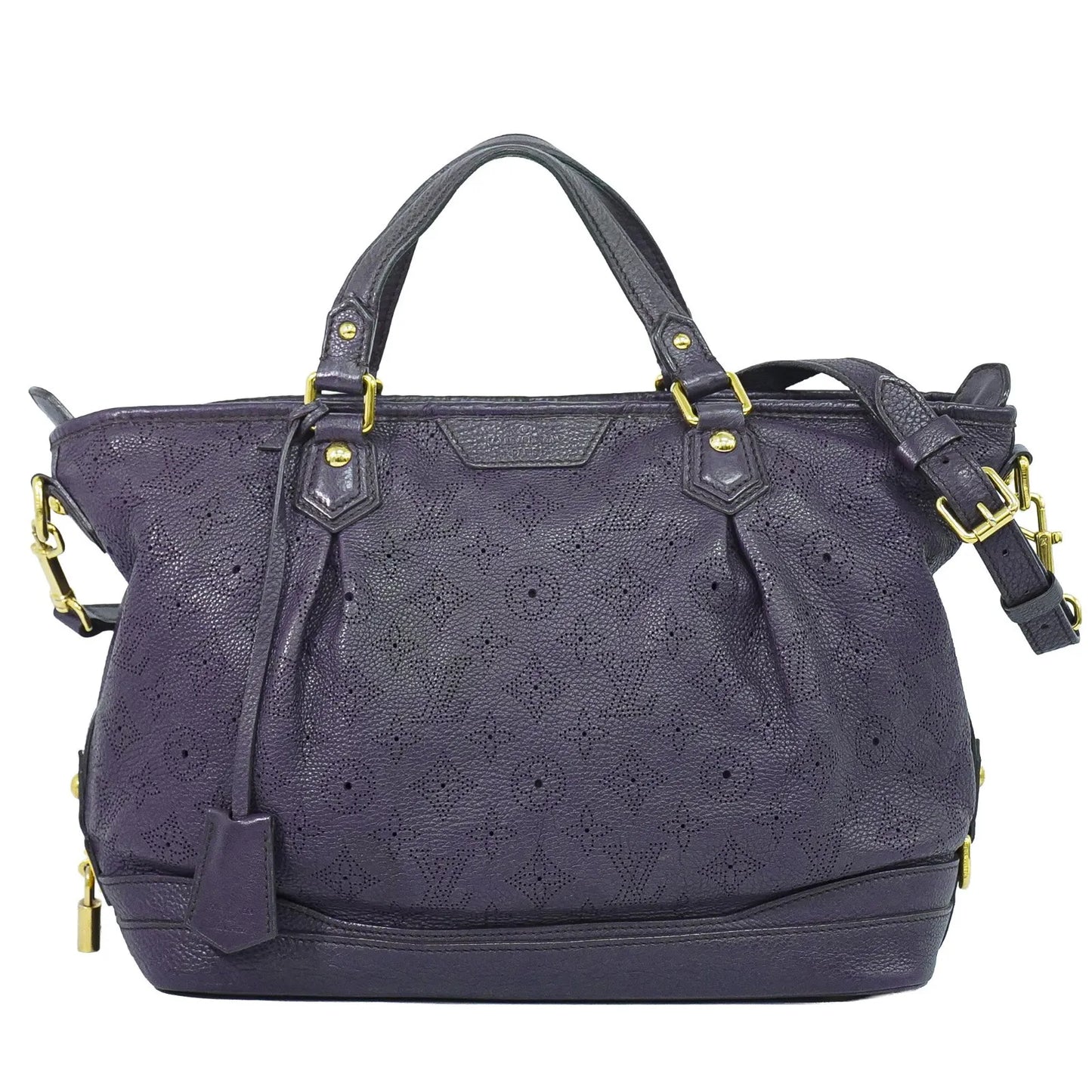 Louis Vuitton Stellar Mahina Leather, Purple, Leather, Handbag