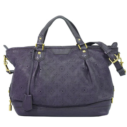 Louis Vuitton Stellar Mahina Leather, Purple, Leather, Handbag
