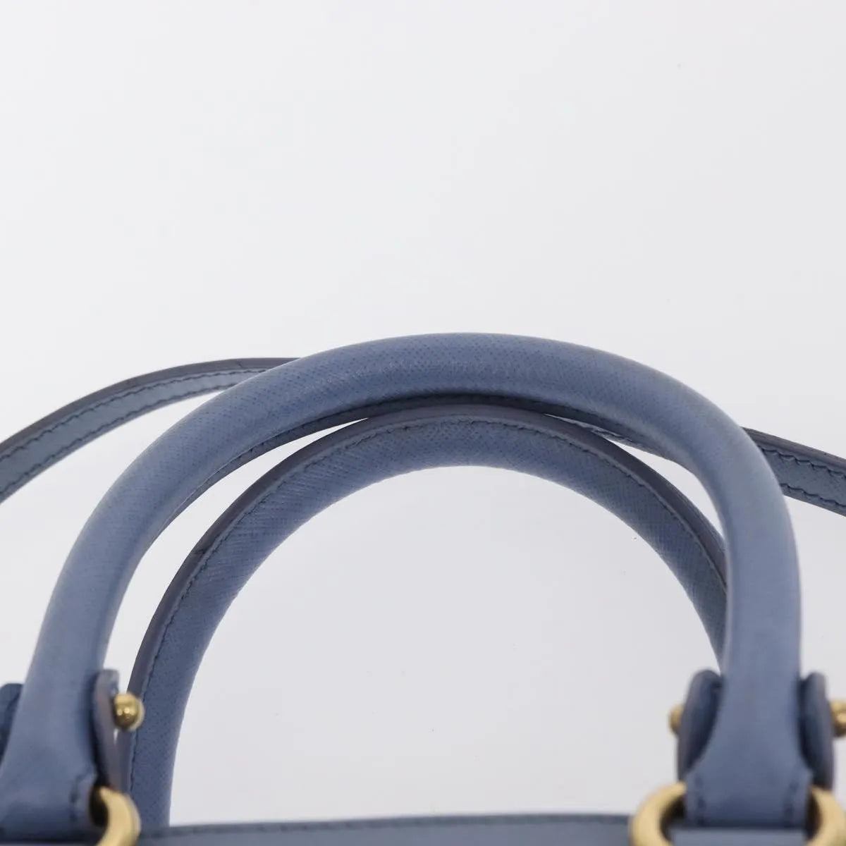 Salvatore Ferragamo Beky Tote Saffiano Leather, Blue, Leather, Handbag