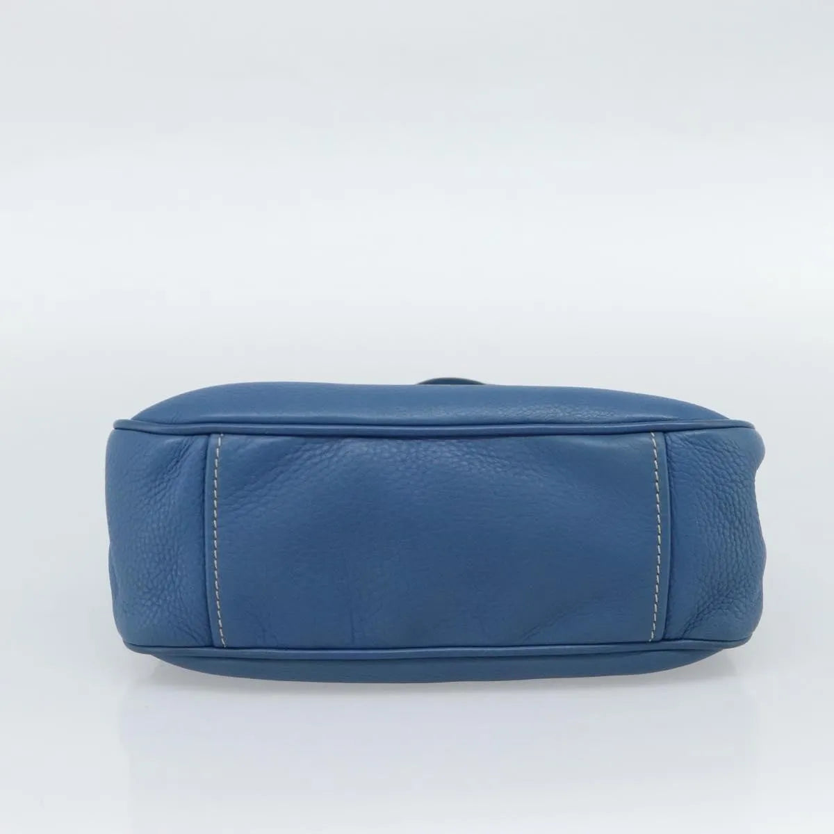 Prada Vitello Daino Convertible Tote Vitello Daino, Blue, Leather, Handbag