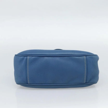 Prada Vitello Daino Convertible Tote Vitello Daino, Blue, Leather, Handbag