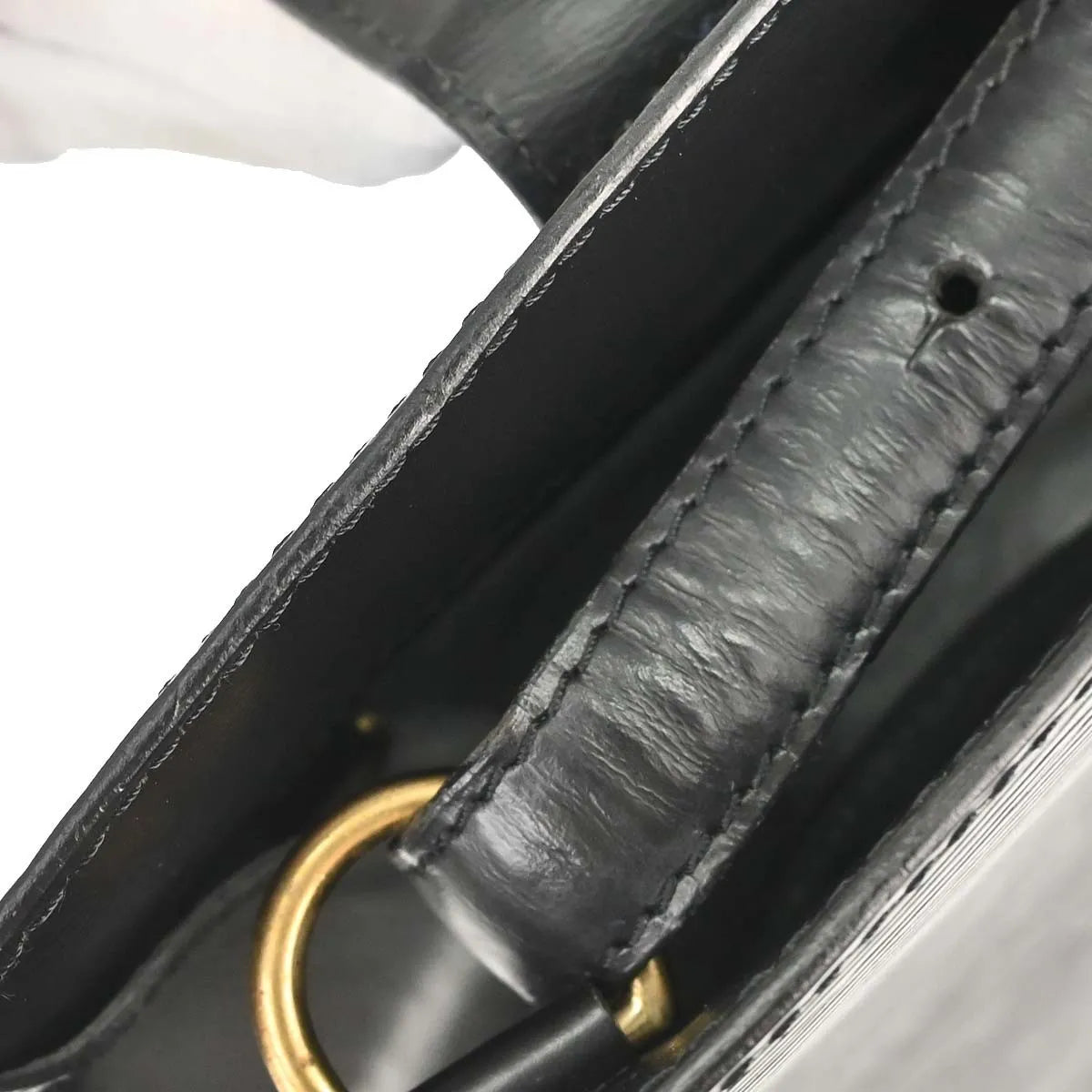 Louis Vuitton Cluny Leather, Black, Leather, Shoulder Bag