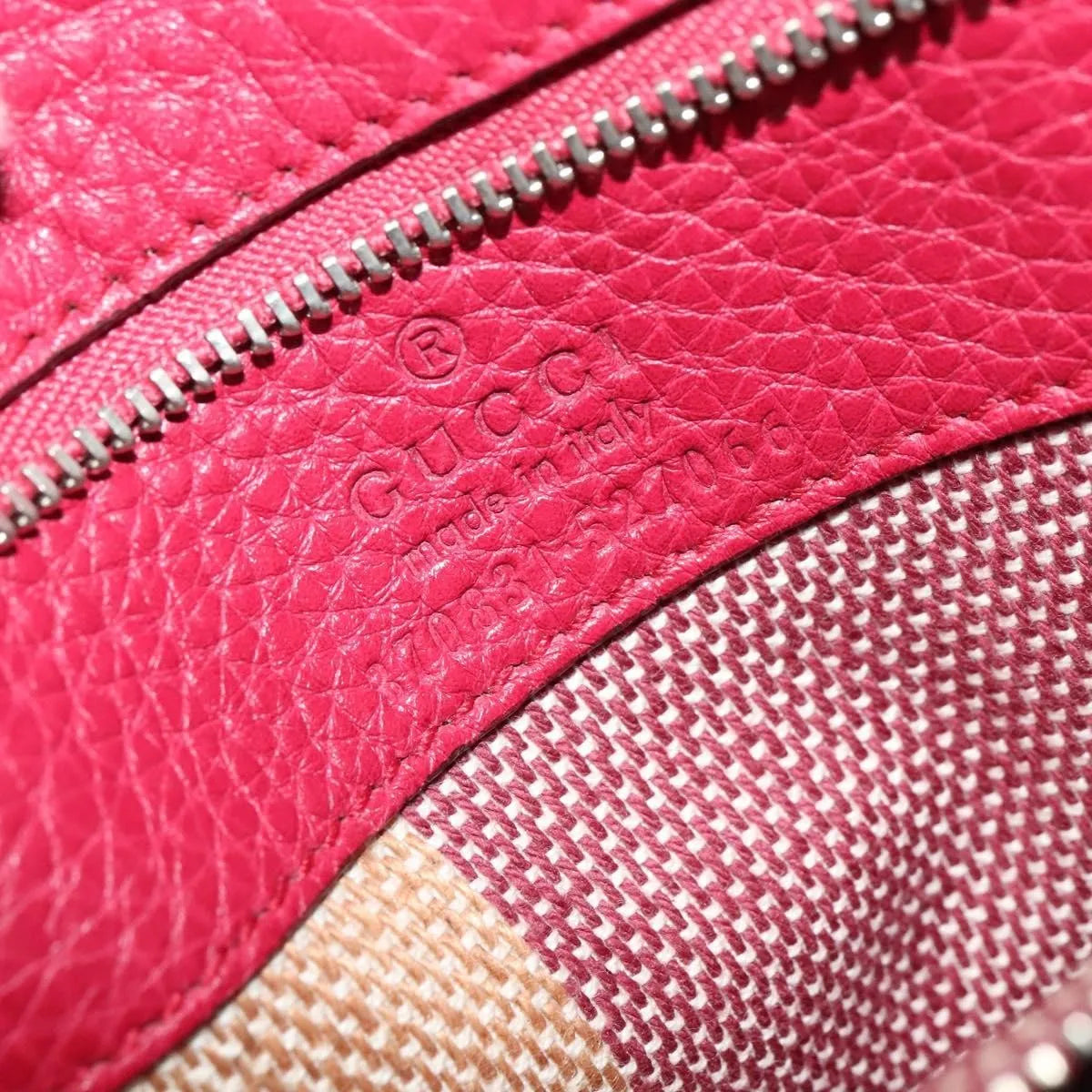 Gucci Bamboo Daily Top Handle Leather, Pink, Leather, Shoulder Bag