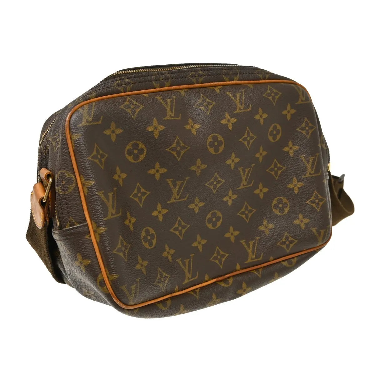 Louis Vuitton Reporter Monogram, Brown, Canvas, Shoulder Bag