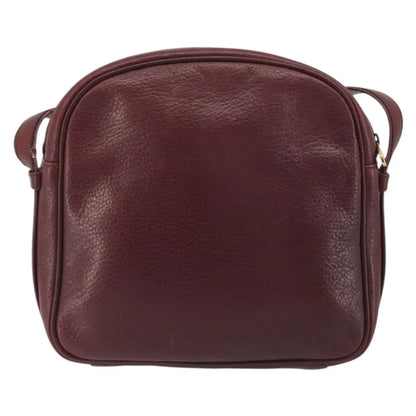 Cartier Tasseled Must de Cartier Leather, Burgundy, Leather, Shoulder Bag