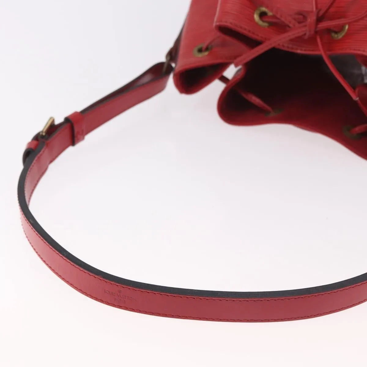 Louis Vuitton Petit Noe Epi Leather, Red, Leather, Shoulder Bag