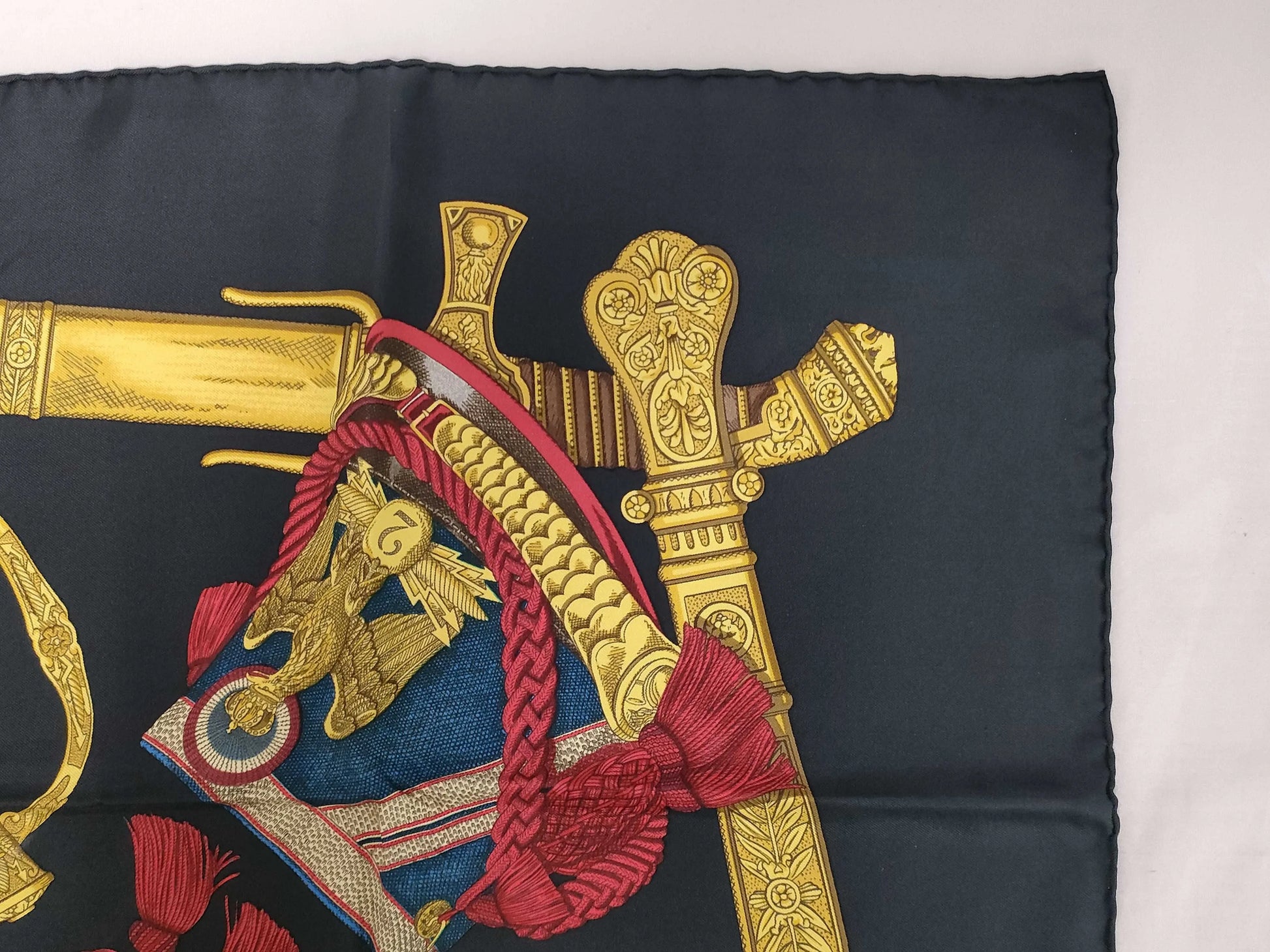 Hermes Carré 90 Silk multicolor, Blue, Silk, Scarf