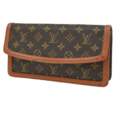 Louis Vuitton Dame Pochette Monogram Canvas, Brown, Canvas, Clutch