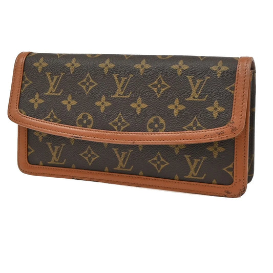 Louis Vuitton Dame Pochette Monogram Canvas, Brown, Canvas, Clutch